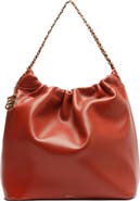Arezzo Medium Elizabeth Leather Bucket Bag