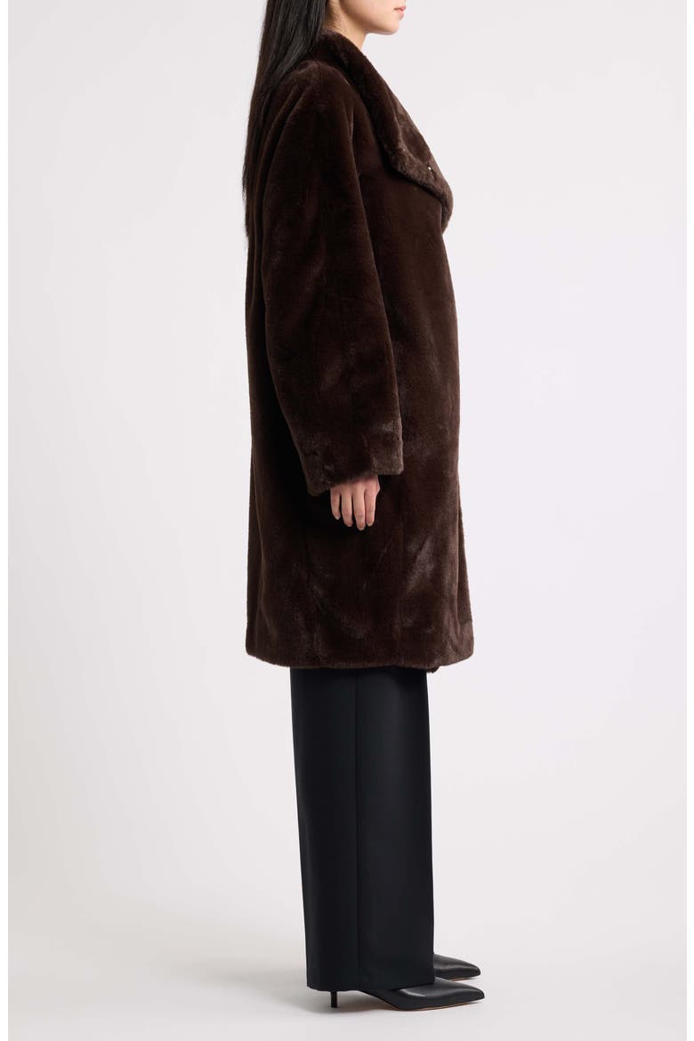 CiTeddy Faux Fur Coat, Alternate, color, MOLE