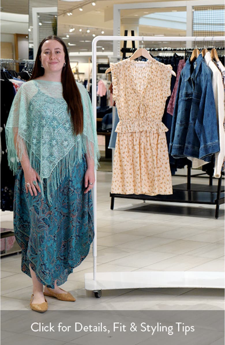 Floral Smocked Cotton Fit & Flare Minidress, sales video thumbnail