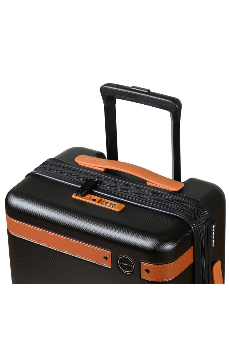 Vintage IV Hardside Carry-On Suitcase, Alternate, color, BLACK