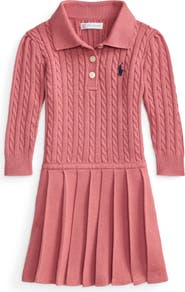 Ralph Lauren Kids' Cable Stitch Sweater Dress