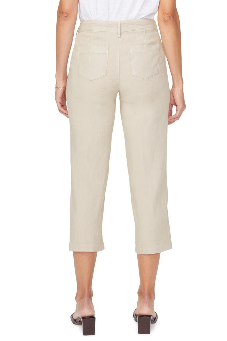 Utility Crop Linen Blend Pants, Alternate, color, FEATHER