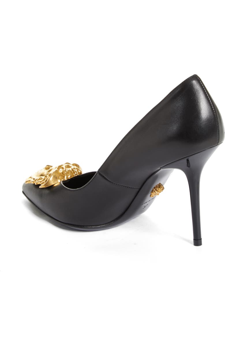 Versace Palazzo Medusa Pointed Toe Pump, Alternate, color,