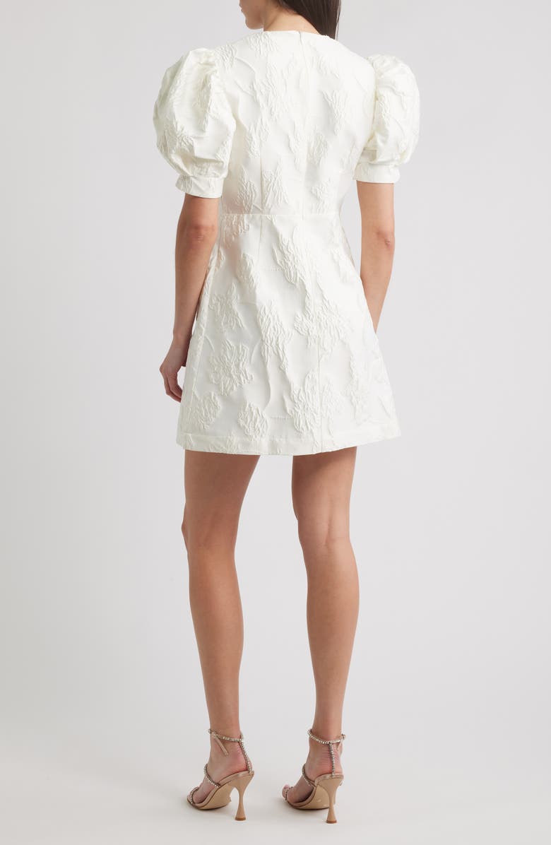 Sister Jane Anemone Puff Sleeve Jacquard Minidress, Alternate, color, 
