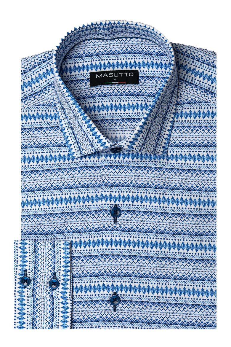 Sean Button Down Long Sleeve Shirt, Main, color, Blue