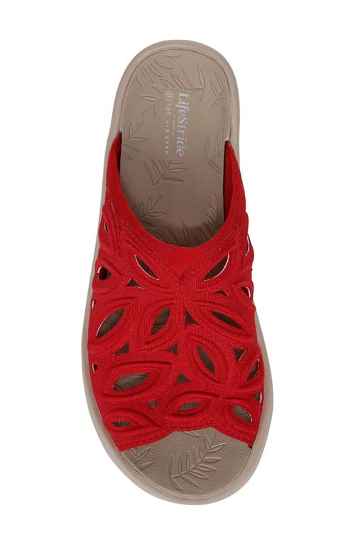Shop Bzees Lifestride Susie Slide Sandal In Red