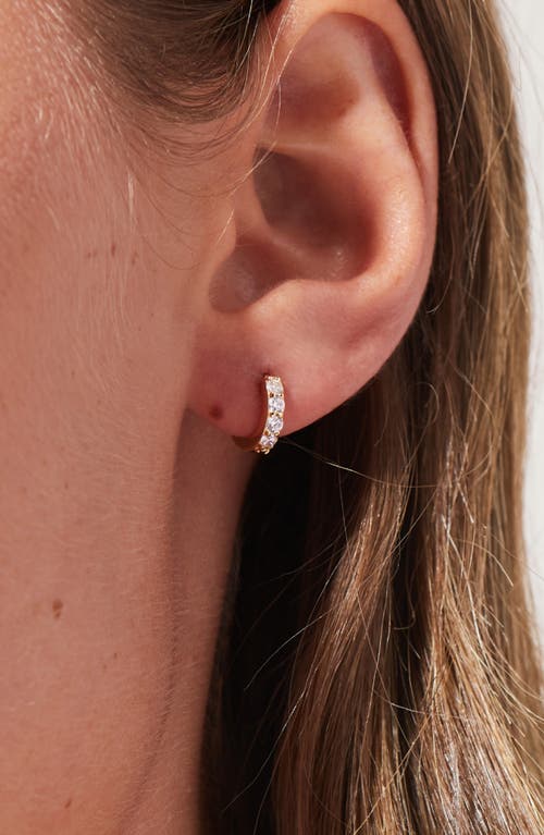 Ana Luisa Suzanne Cubic Zirconia Huggie Hoop Earrings In Gold