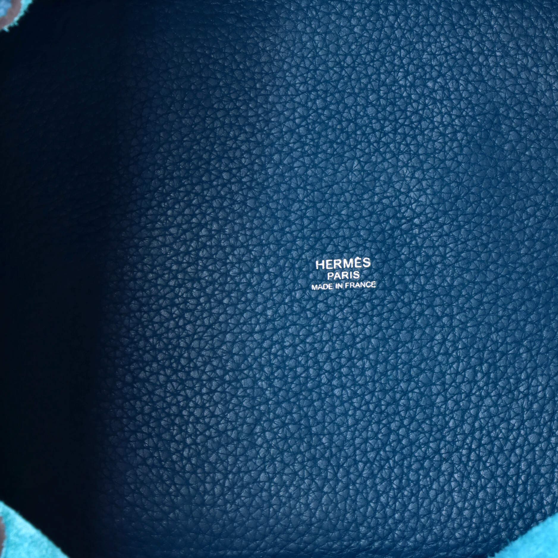 Pre-Owned Hermes Picotin Lock Bag Clemence MM, Alternate, color, Bleu Izmir