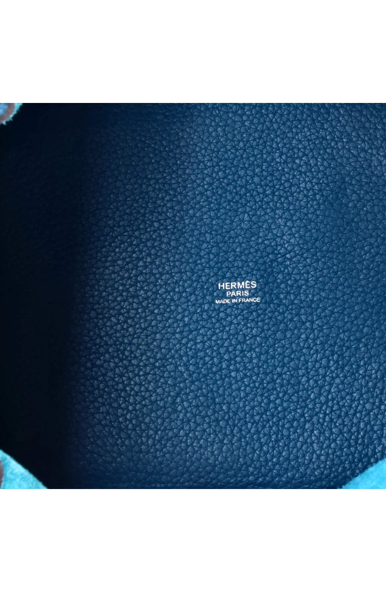 Pre-Owned Hermes Picotin Lock Bag Clemence MM, Alternate, color, Bleu Izmir
