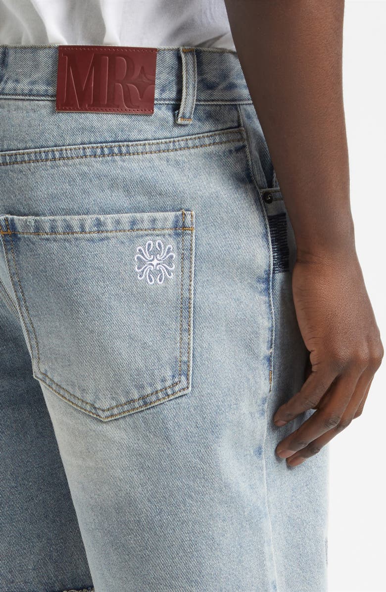 MIDNIGHT RODEO Distressed Cutoff Denim Shorts, Alternate, color, Light Blue Wash