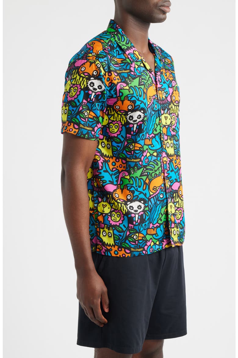 Munday Jungle Print Camp Shirt, Alternate, color, MULTI