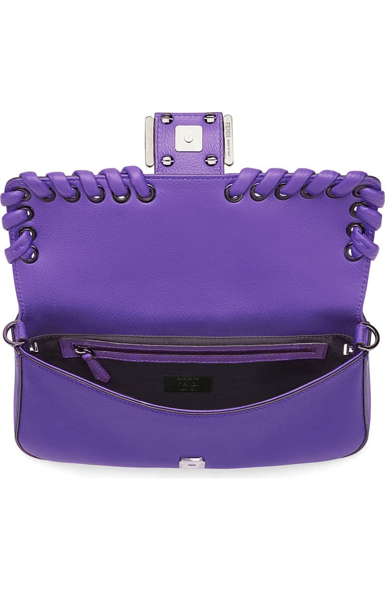Fendi 'Dolce' Calfskin Leather Baguette, Alternate, color,
