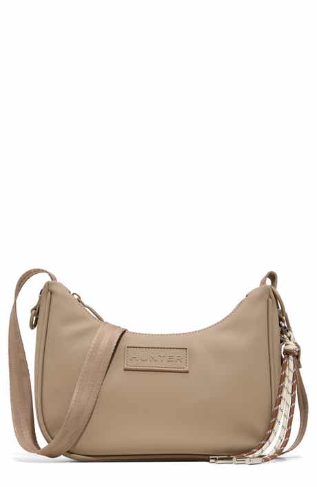 Loop Back Faux Leather Shoulder Bag