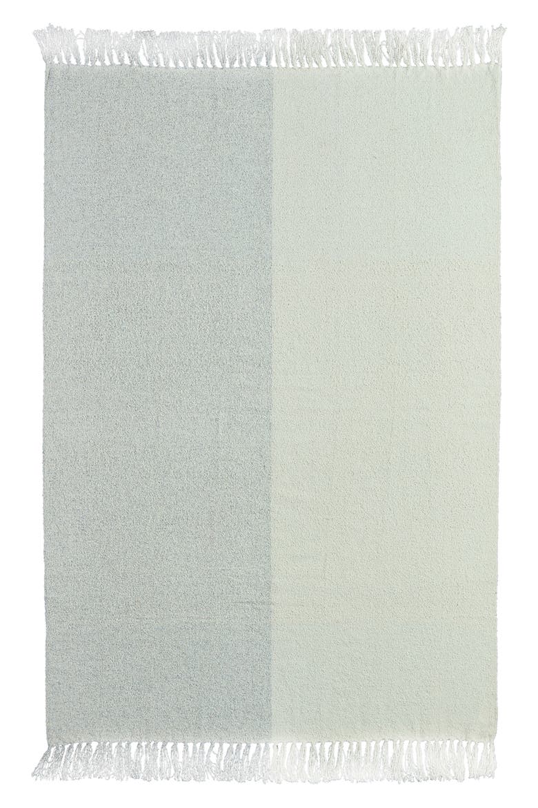 Kiawah Plush Throw Blanket, Alternate, color, BEIGE/ WHITE