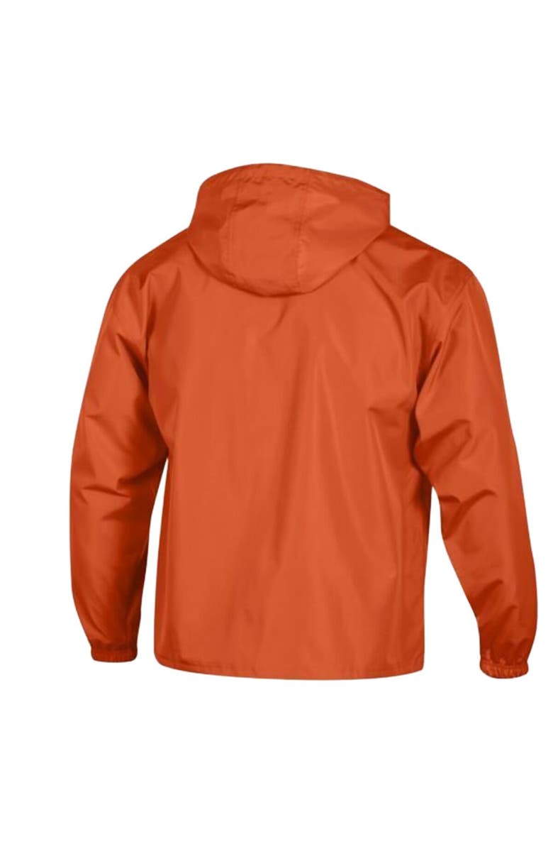 Champion Men's Champion Orange Miami Dolphins Packable Hooded Windbreaker Half-Zip Jacket, Alternate, color, Orange