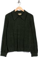 Democracy Whipstitch Collared Sweater