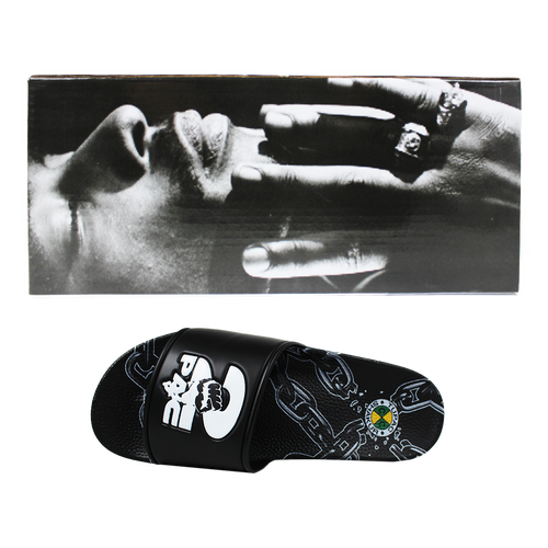 Cross Colours 2pac Chain Slides In Black