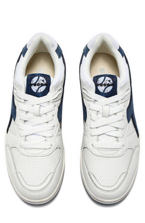 Diadora Heritage B.560 Used Lace In White/majolica Blue