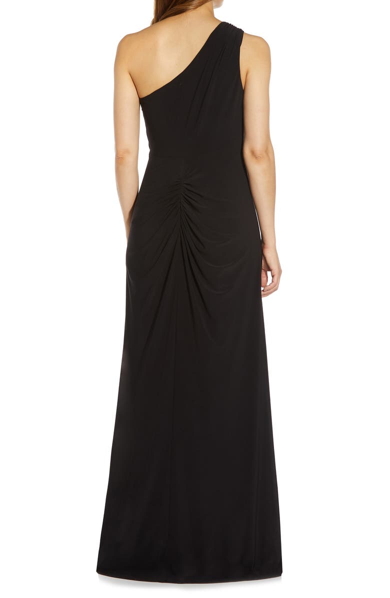 Adrianna Papell One-Shoulder Jersey Gown, Alternate, color, 