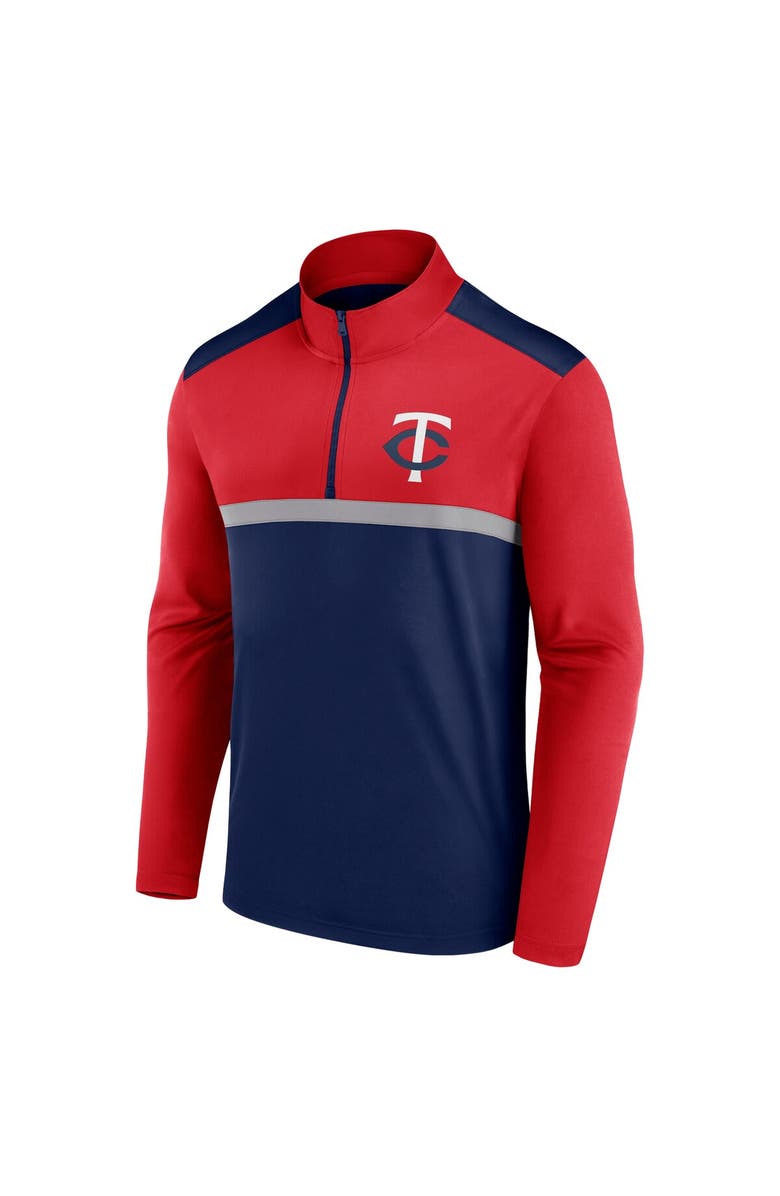 FANATICS Men's Fanatics Navy Minnesota Twins Unstoppable Quarter-Zip Top, Alternate, color, Navy
