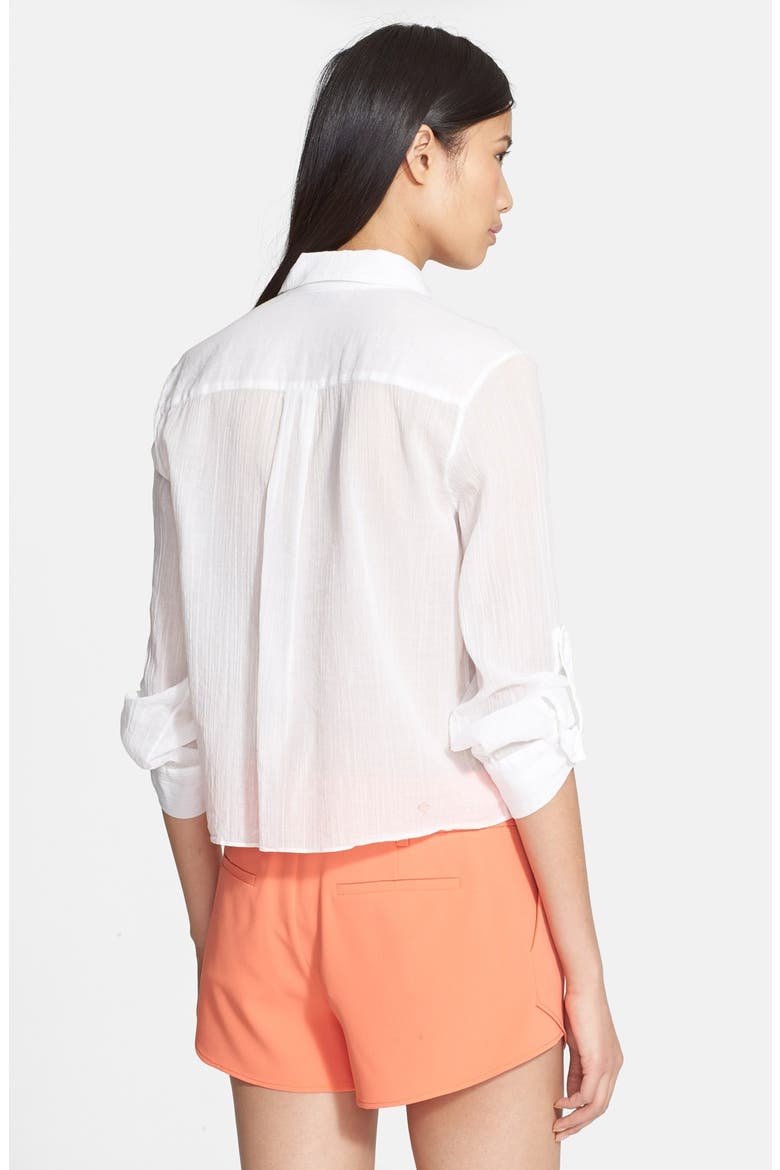 'Maire' Cotton Shirt, Alternate, color, WHITE