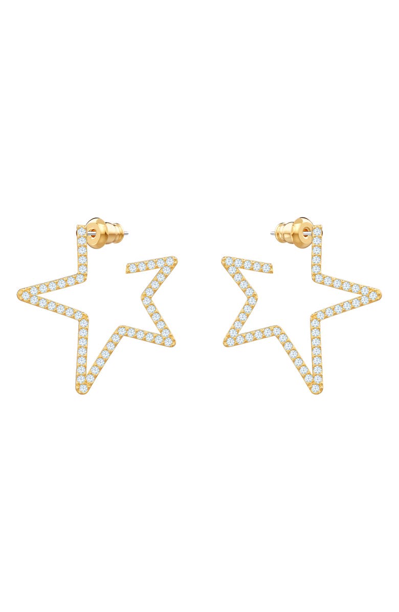 Swarovski Only Hoop Star Earrings, Main, color,
