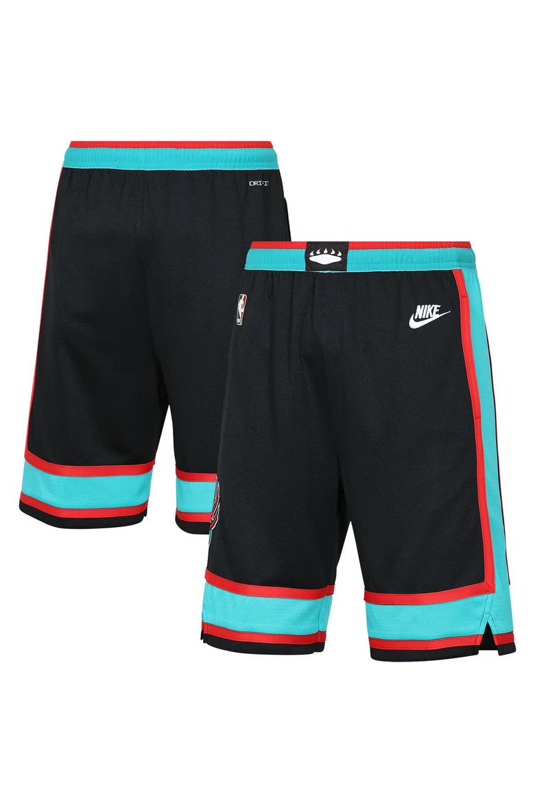 Youth Nike  Black Memphis Grizzlies Hardwood Classics Dri-FIT Swingman Shorts, Main, color, Black