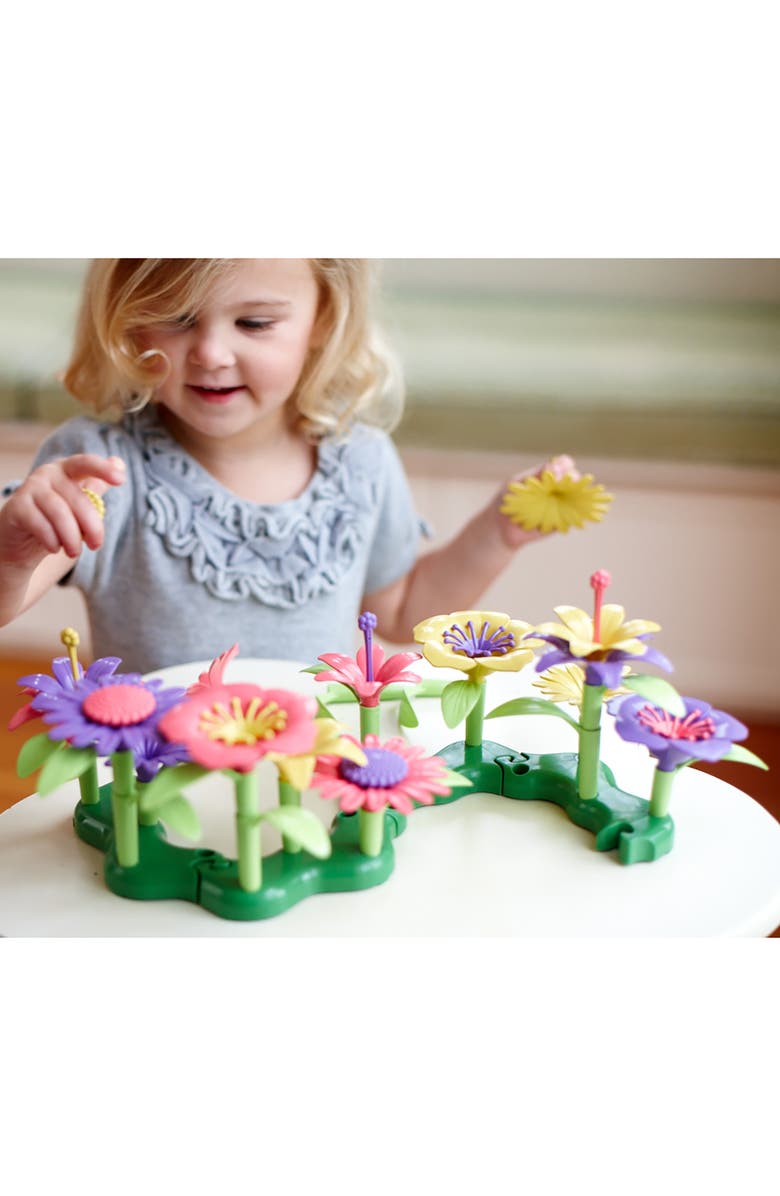 Green Toys Build A Bouquet, 44 Pieces Mix & Match Floral Toy, Alternate, color, Multicolored