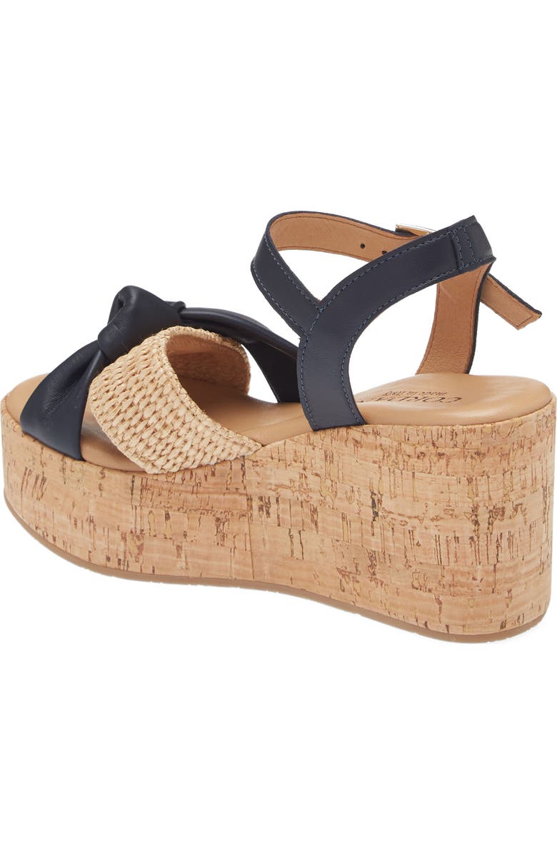 Cordani Jaylin Platform Wedge Sandal, Alternate, color, Navy
