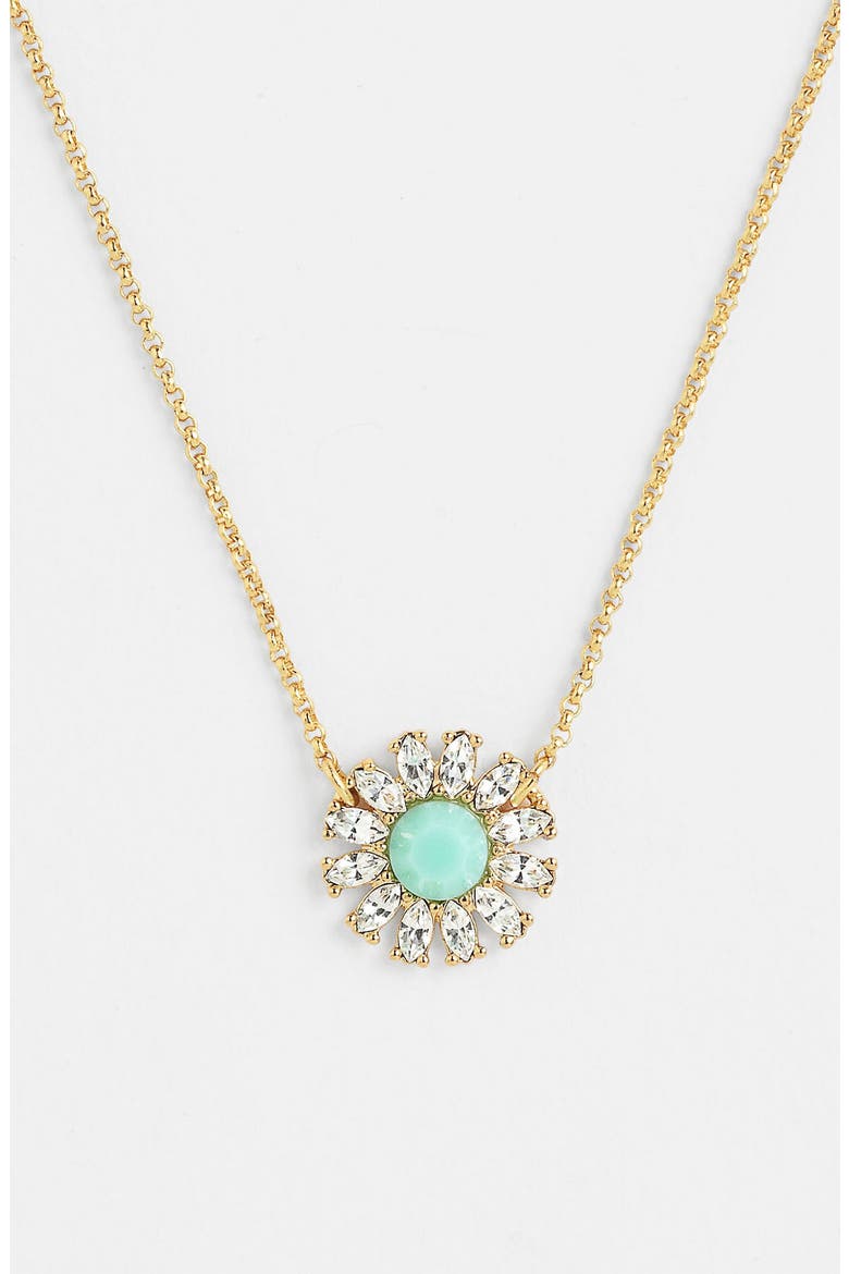 'estate garden' pendant necklace, Main, color, CLEAR/ MINT/ GOLD