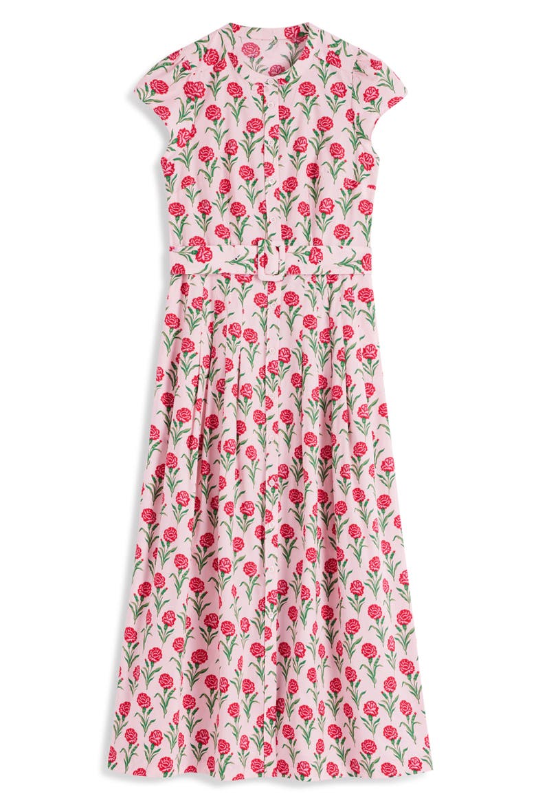 Arabella Cotton Maxi Dress, Alternate, color, PINK CARNATION STEM