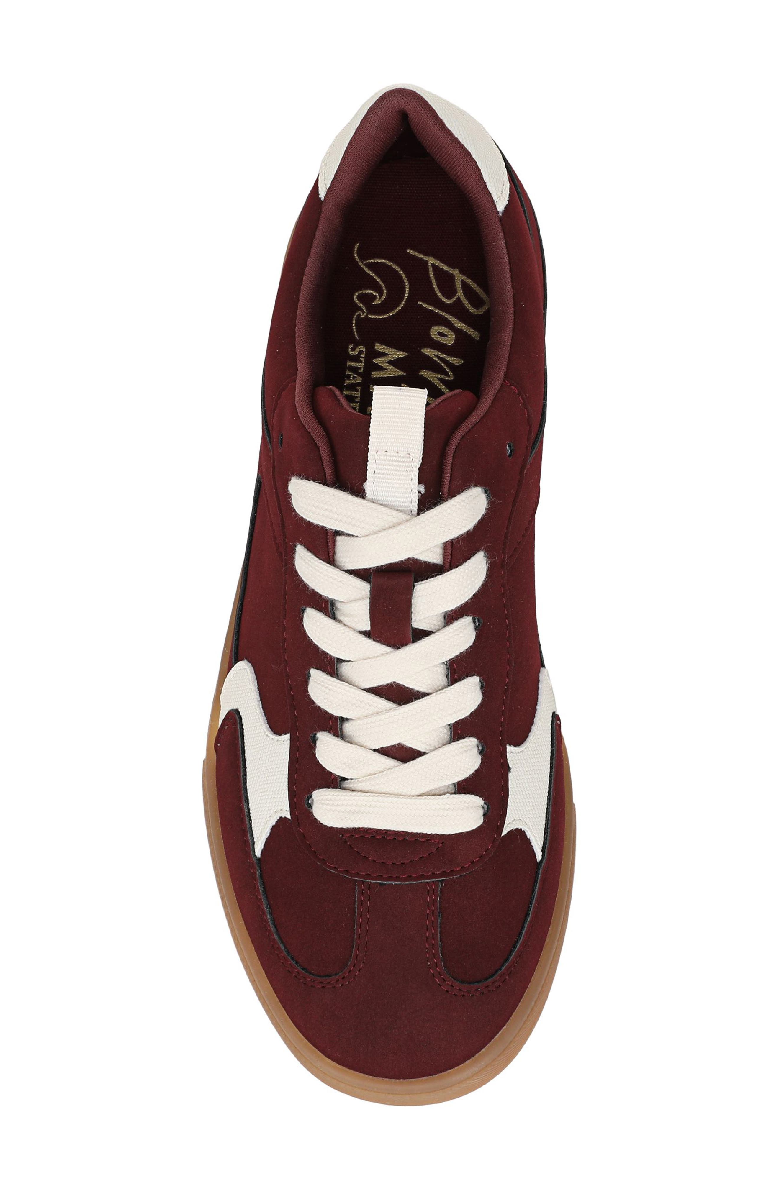 Blowfish Malibu Tastic Sneaker, Alternate, color, Carmine Red Faux Suede