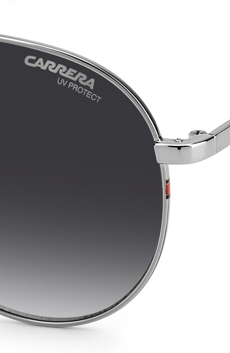 Carrera Eyewear 58mm Aviator Sunglasses, Alternate, color, Ruthenium / Grey Shaded