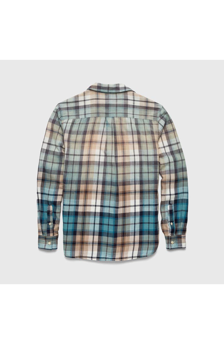 Surfside Supply Co. Brian Ombre Plaid Shirt, Alternate, color, Aqua Combo