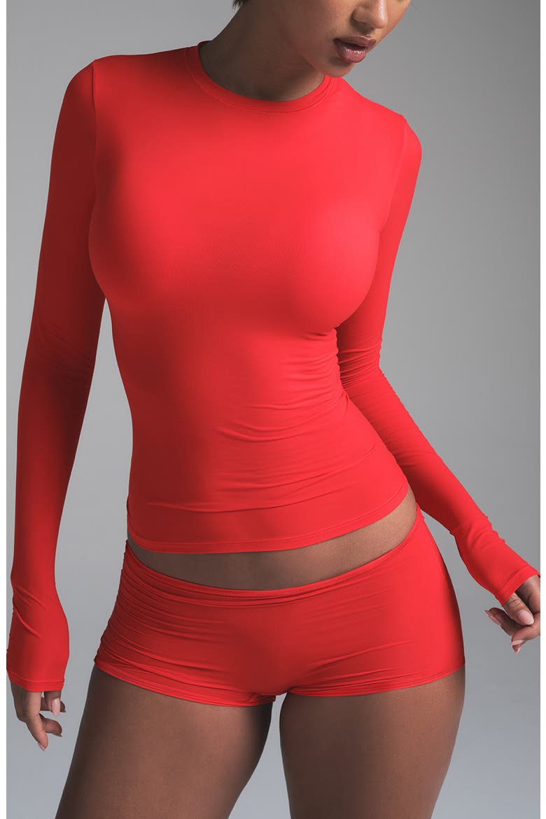 Fits Everybody Long Sleeve T-Shirt, Main, color, CHERRY