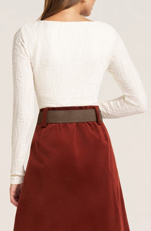 Matty M . Rowan Scoop Neck Top In Neutral