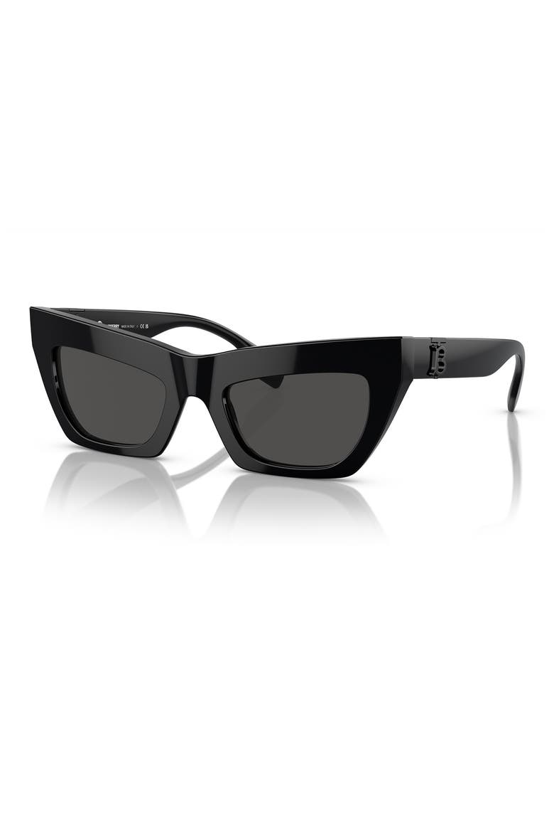 51mm Cat Eye Sunglasses, Alternate, color, DARK GREY