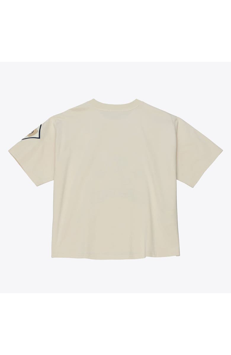 Mitchell & Ness Women's Mitchell & Ness Cream Philadelphia Phillies Cooperstown Yacht Rock Boxy Cropped T-Shirt, Alternate, color, Cream