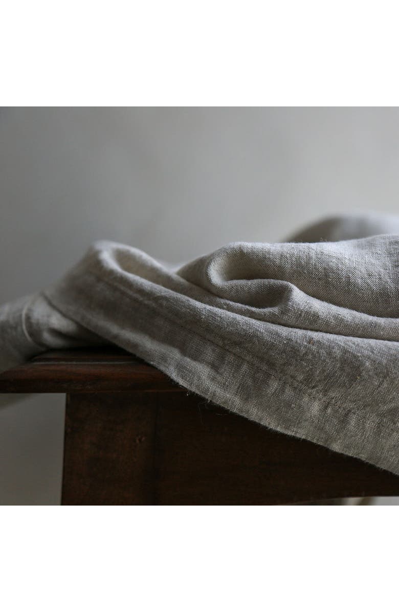 CG Hunter Natural Linen Tablecloth, Alternate, color, Earth Tones