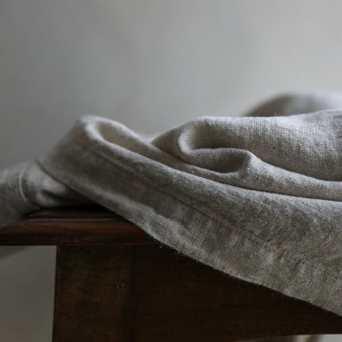 Cg Hunter Natural Linen Tablecloth In Brown