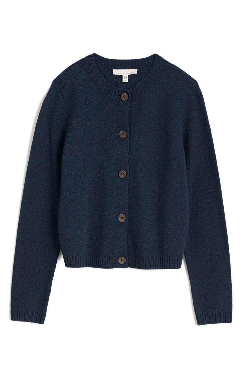 Seasalt Cornwall Tern Tide Merino Wool Blend Cardigan, Alternate, color, Knit Melange Maritime