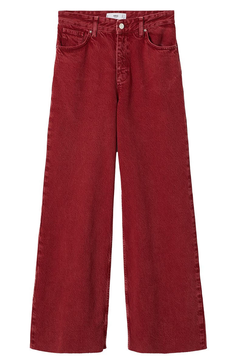 MANGO High Waist Wide Leg Jeans, Alternate, color,