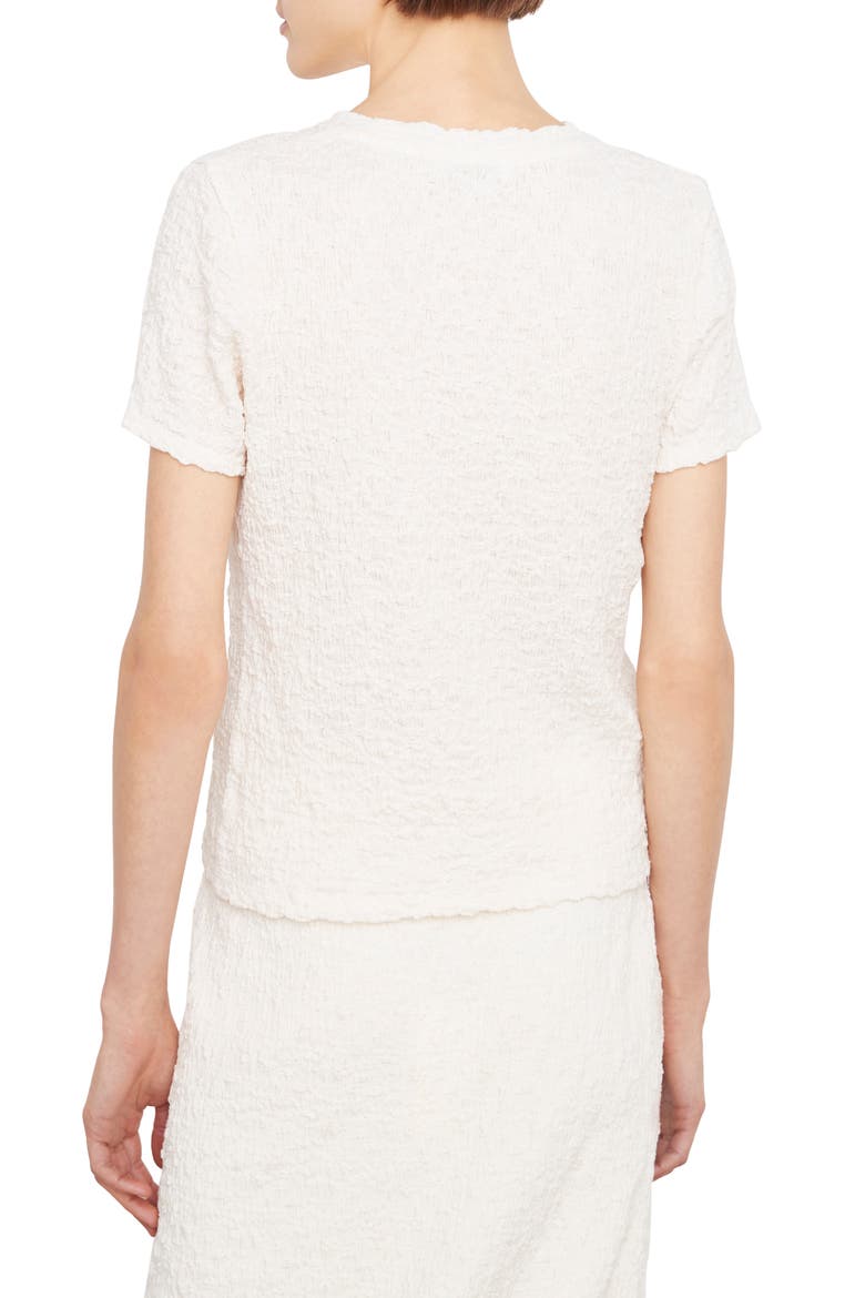 Smocked Shrunken Shirt, Alternate, color, GESSO