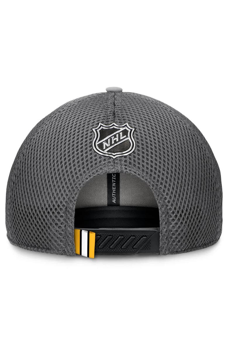 Men's Fanatics Gray Boston Bruins Authentic Pro Home Ice Trucker Adjustable Hat, Alternate, color, Gray