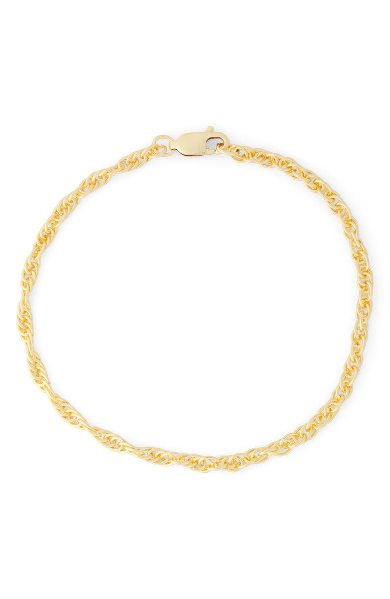 FUZION CREATIONS Rope Chain Bracelet, Main, color, Yellow