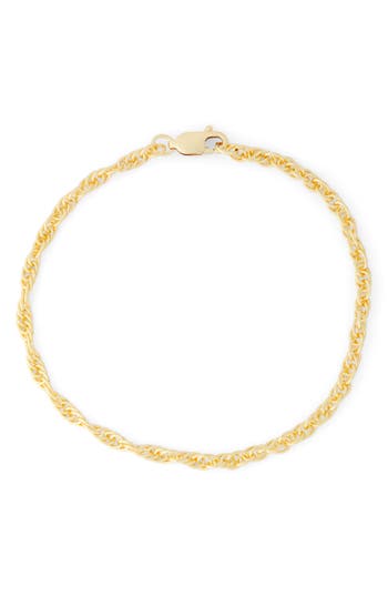 Fuzion Creations Rope Chain Bracelet In Yellow