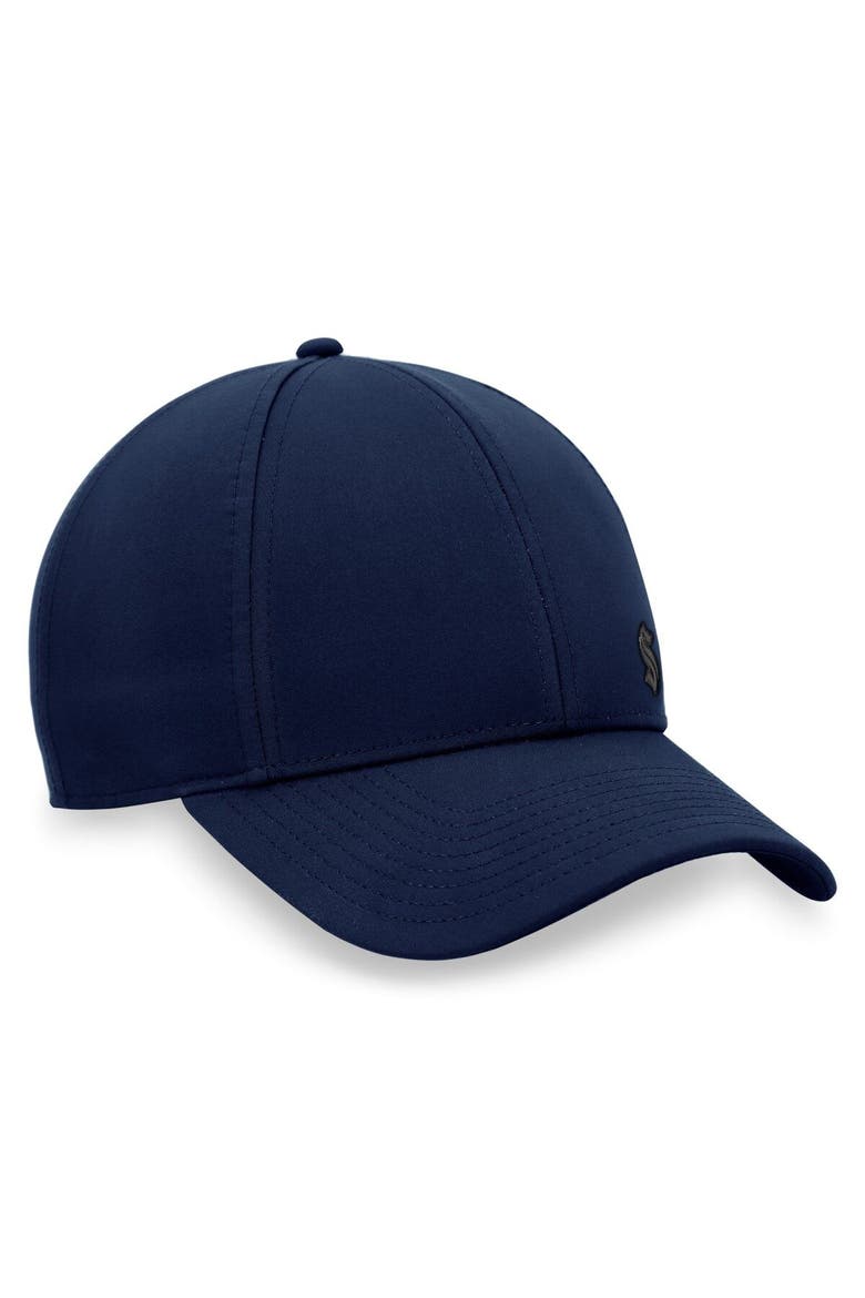 Women's Fanatics Branded Deep Sea Blue Seattle Kraken Authentic Pro Road Structured Adjustable Hat, Alternate, color, Navy