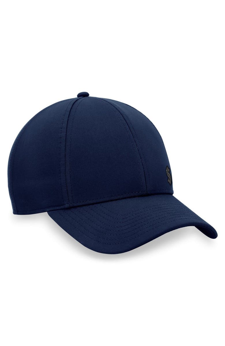 FANATICS Women's Fanatics Branded Deep Sea Blue Seattle Kraken Authentic Pro Road Structured Adjustable Hat, Alternate, color, Navy