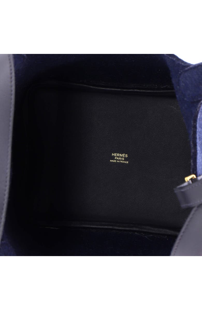 Pre-Owned Hermes Picotin Lock Bag Felt with Leather PM, Alternate, color, Bleu Nuit