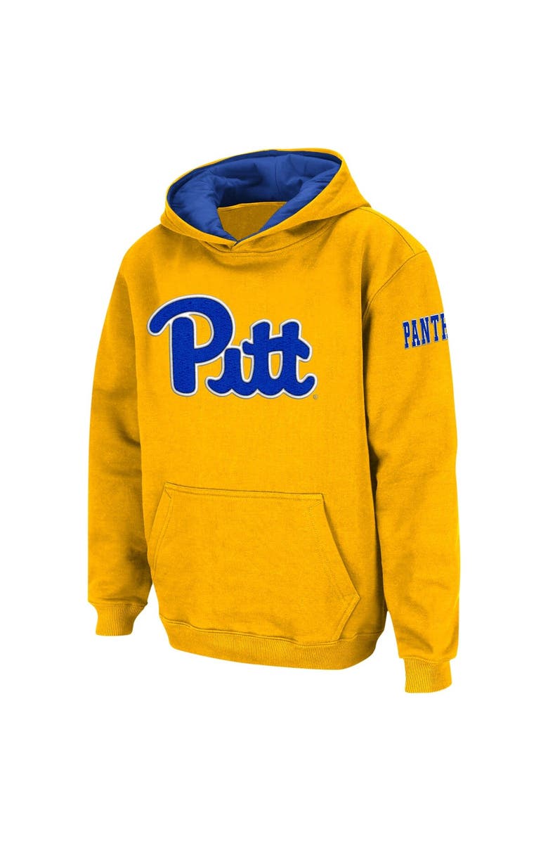 COLOSSEUM Youth Colosseum Gold Pitt Panthers Big Logo Pullover Hoodie, Alternate, color, Gold